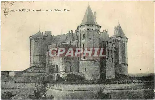 Cartes postales Saumur M et L Le Chateau Fort