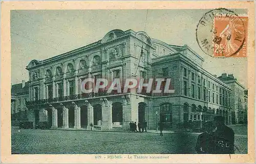 Cartes postales Reims Le Theatre reconstruit