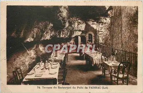 Ansichtskarte AK Terrasse du Restaurant du Puits de Padirac