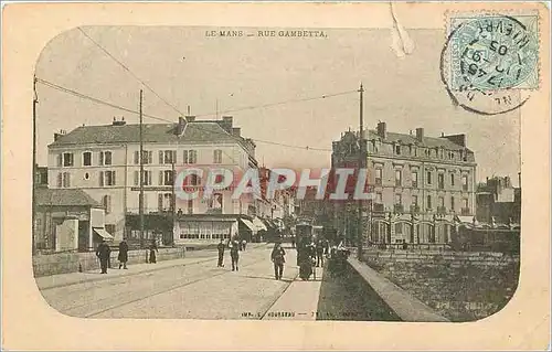 Cartes postales Le Mans Rue Gambetta