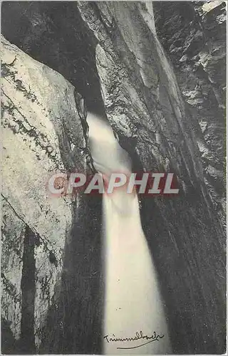 Ansichtskarte AK Lauterbrunnen Trummelbachfall