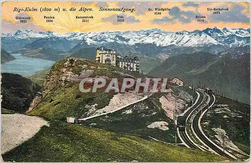 Cartes postales Rigi Kulm Die Alpen Sonnenaufgang