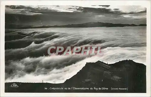 Cartes postales Crepuscule vue de l'Observatoire du Puy de Dome