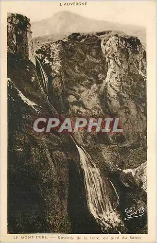 Ansichtskarte AK Le Mont Dore Cascade de la Dore au pied du Sancy