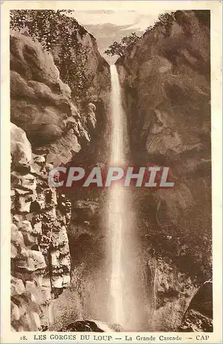 Ansichtskarte AK Les Gorges du Loup La Grande Cascade