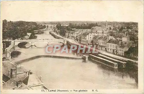 Cartes postales Laval Mayenne Vue generale