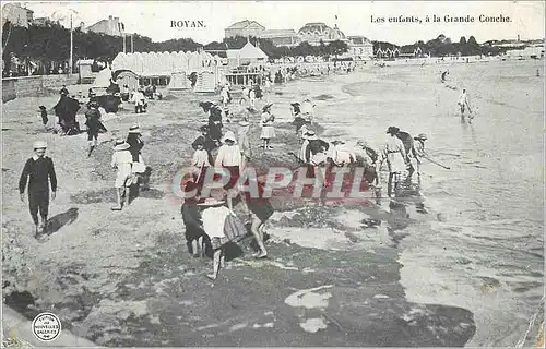 Cartes postales Royan Les enfants a la Grande Conche