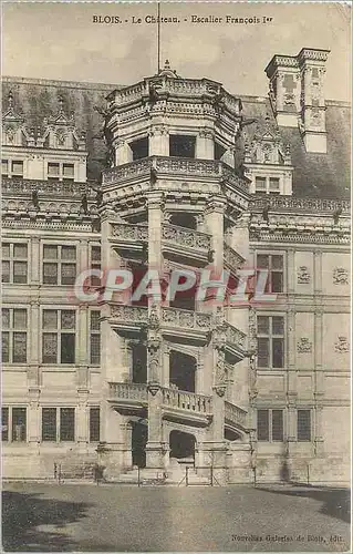 Ansichtskarte AK Blois Le Chateau Escalier Francois 1er