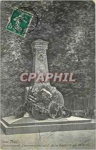 Cartes postales Toul Monument Commemoratif de la Guerre de 1870 71