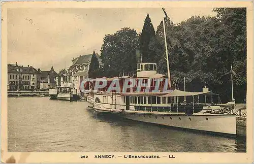 Ansichtskarte AK Annecy L'Embarcadere Bateau