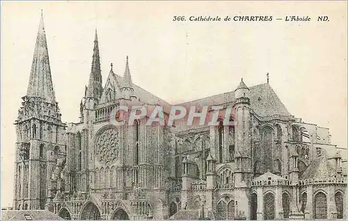 Ansichtskarte AK Cathedrale de Chartres L'Abside