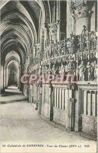 Cartes postales Cathedrale de Chartres Tour du Choeur