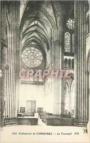 Cartes postales Cathedrale de Chartres Le Transept