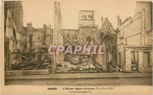 Ansichtskarte AK Reims L'Eglise Saint Jacques