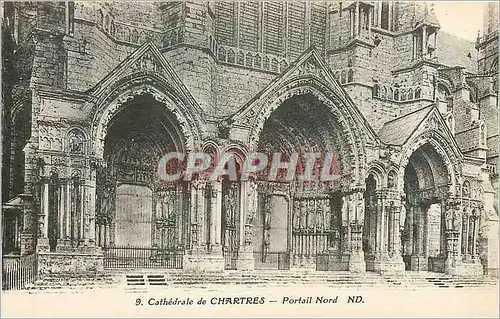 Ansichtskarte AK Cathedrale de Chartres Portail Nord