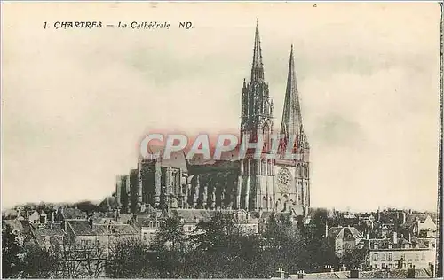 Cartes postales Chartres La Cathedrale