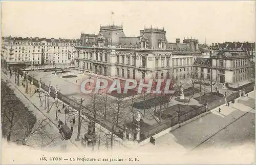 Cartes postales Lyon La Prefecture et nes jardins