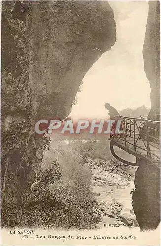 Cartes postales La Savoie Les Gorges du Fier L'Entree du Gouffre
