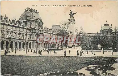 Ansichtskarte AK Paris Le Louvre Statue de Gambetta