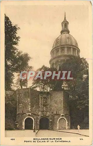 Cartes postales Boulogne sur Mer Porte de Calais et la Cathedrale