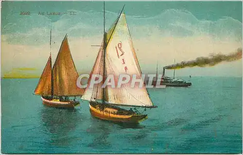 Cartes postales Au Large Bateaux