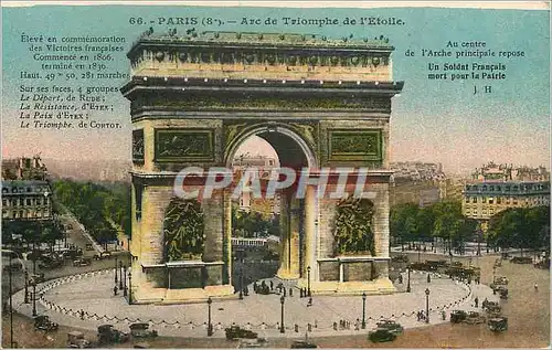 Cartes postales Paris Arc de Triomphe de l'Etoile