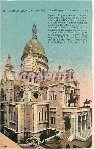 Cartes postales Paris Montmartre Basilique du Sacre Coeur