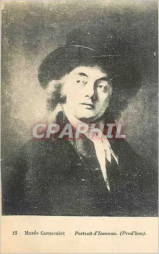 Cartes postales Musee Carnavalet Portrait d'Inconnu