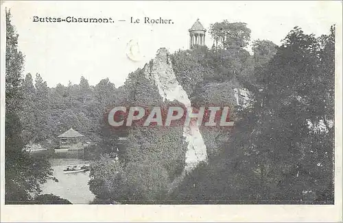 Cartes postales Buttes Chaumont Le Rocher