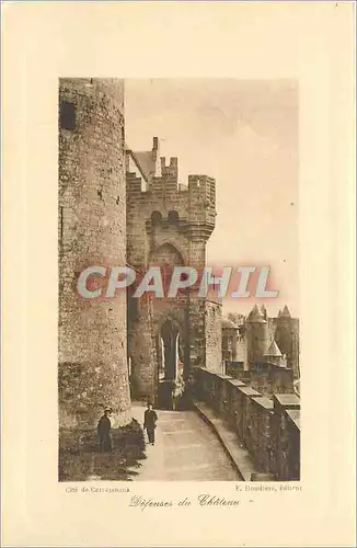 Cartes postales Cite de Carcassonne Defenses du Chateau