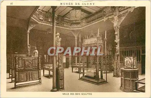 Ansichtskarte AK Musee de Cluny Salle des Bois Sculptes