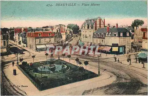 Cartes postales Deauville Place Morny