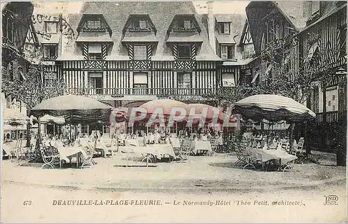 Cartes postales Deauville La Plage Fleurie Le Normandy Hotel Theo Petit