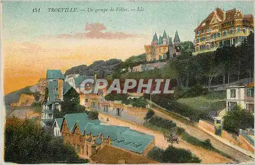 Cartes postales Trouville Un groupe de Villas