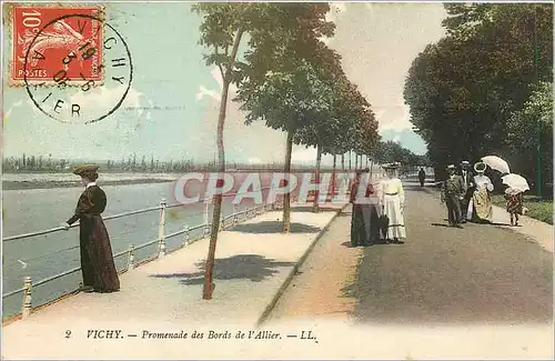 Cartes postales Vichy Promenade des Bords de l'Allier