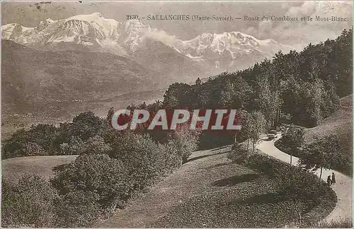 Ansichtskarte AK Sallanches Haute Savoie Route du Combloux et le Mont Blanc