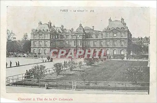 Cartes postales Paris Le Senat Chocolat The de la Cie Coloniale