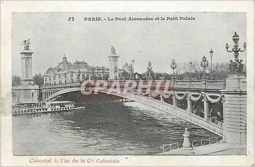 Ansichtskarte AK Paris Le Pont Alexandre et le Petit Palais