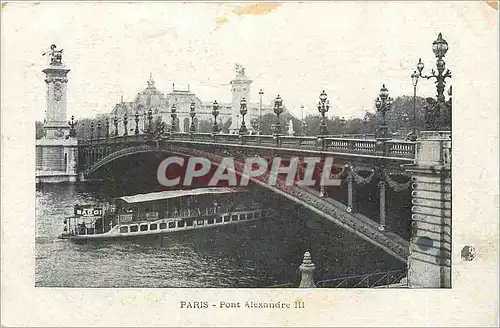 Cartes postales Paris Pont Alexandre III