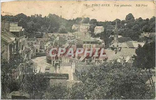 Cartes postales Pont Aven Vue generale