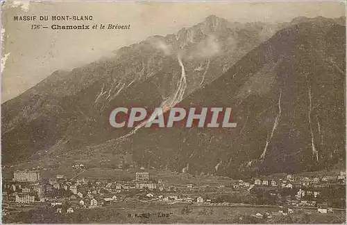 Cartes postales Massif du Mont Blanc Chamonix et le Brevent