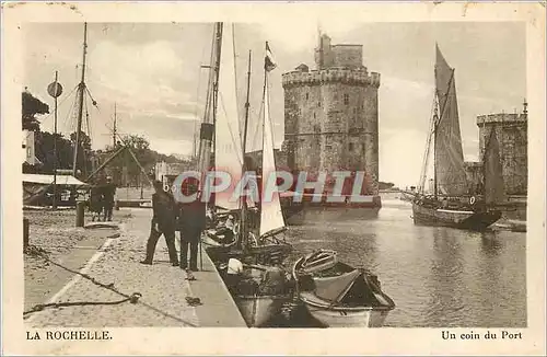 Ansichtskarte AK La Rochelle Un coin du Port Bateaux