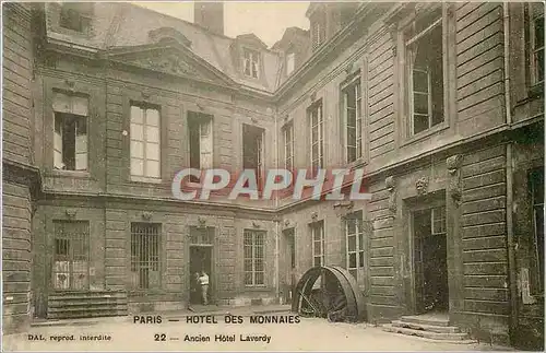 Cartes postales Paris Hotel des Monnaies Ancien Hotel Laverdy