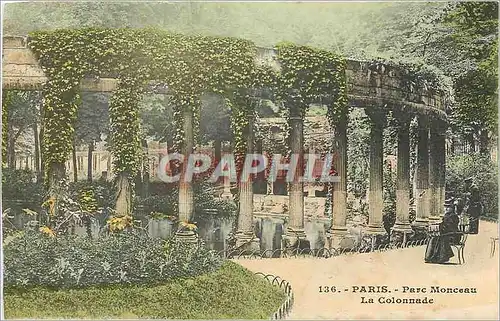 Cartes postales Paris Parc Monceau La Colonnade