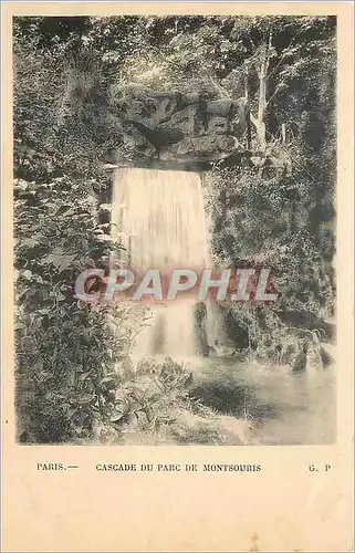 Cartes postales Paris Cascade du Parc de Montsouris