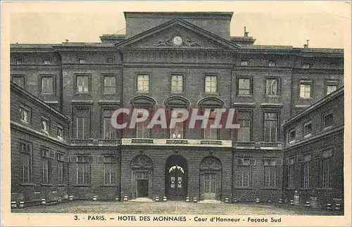 Cartes postales Paris Hotel des Monnaies Cour d'Honneur Facade Sud