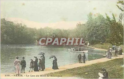 Cartes postales Paris Le Lac du Bois de Boulogne