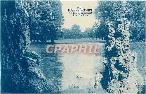 Cartes postales Bois de Vincennes Le Lac Daumesnil Les Rochers