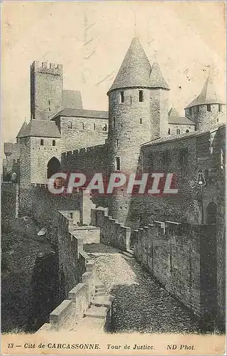 Cartes postales Cite de Carcassonne Tour de Justice