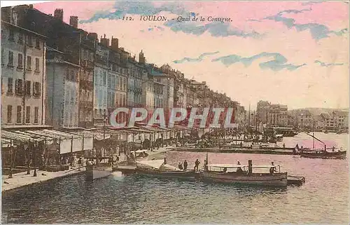 Ansichtskarte AK Toulon Quai de la Consigne Bateaux